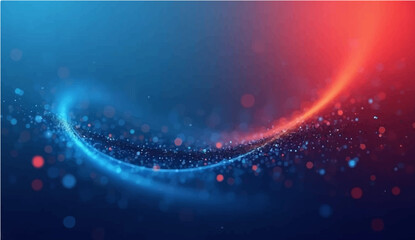 Wall Mural - Blue and red lines and dots abstract background gradient color Gradient Background