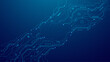 © AntonKhrupinArt - Abstract circuit board elements on technology blue futuristic background. Circuit board vector illustration. Tech network bg. Cyber connection electronic. AI chip and Big Data concept. Digital vector.