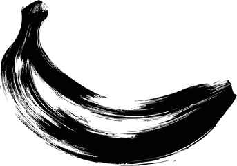Poster - Dynamic black brush stroke, artistic design element. Vector illustration