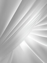 Aufkleber - Abstract architectural detail of a modern staircase with white steps and clean lines from a low angle perspective