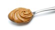 © Pluseight - Creamy Peanut Butter Swirl on a Spoon