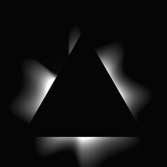 Poster - Triangle illuminate light frame