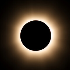 Wall Mural - A total solar eclipse with a visible corona.