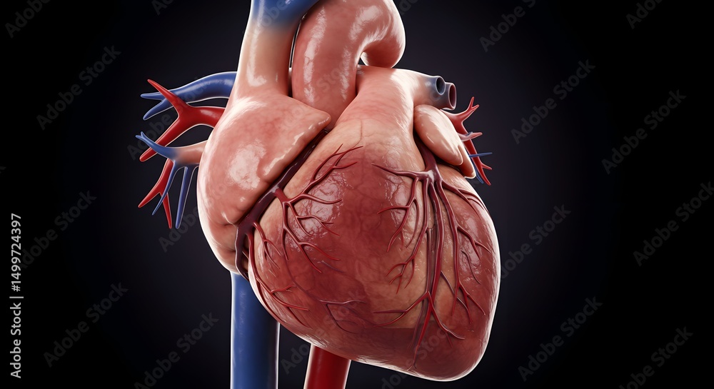 Vr Heart Human Heart Anatomy Detailed 3D Model of the Cardiovascular System ...