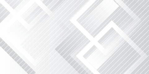Poster - abstract grey and white geometric stylish modern smooth background design, vector.