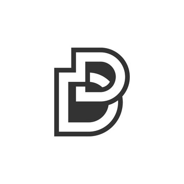 Initial letter B logo icon deisgn template elements.