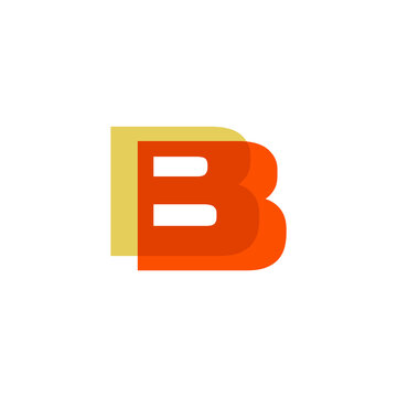 Initial letter B logo icon deisgn template elements.