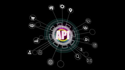 glowing internet, business, technology and network concept. coach motivation to api improvement. on 