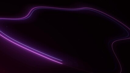 Wall Mural - abstract flowing laser beam lines or neon lines in data technology style on black background.