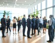 © Stefan Schurr - Blurred shot of business people at party or corporate event in office center