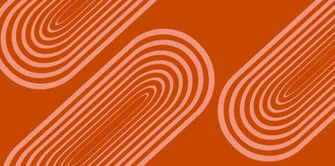 Fototapete - Abstract orange and yellow circular spiral motion lines vector illustration
