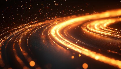 Aufkleber - Mesmerizing City Road Light Trails: A Fusion Of Car Lights, Optic Fiber, And Sparkling Incandescence