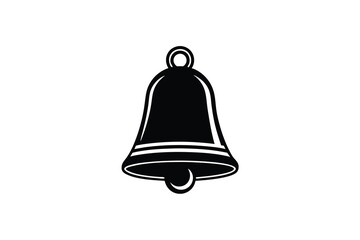 Poster - Classic black silhouette bell icon design element