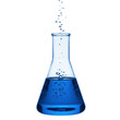 © PNGHut - Blue liquid in flask experiment laboratory science chemistry test on transparent background