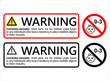© abdul - Warning: choking hazard vector design.
