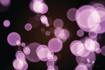 Poster - Sparkling golden particles, glowing bokeh lights isolated on dark transparent background