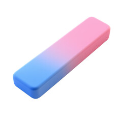 Poster - Download eraser graphic with blue and pink gradient effect for design and illustration purposes usage 3d
