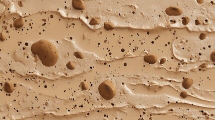 Poster - Mud drops and smears with chunky texture isolated