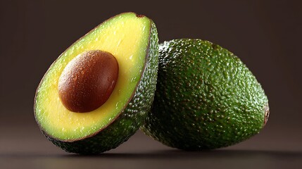 Poster - High-quality avocado isolated