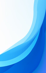 Wall Mural - White and blue wave lines background. Wallpaper design