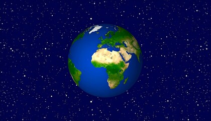 Earth with Space, Globe, and Planet.