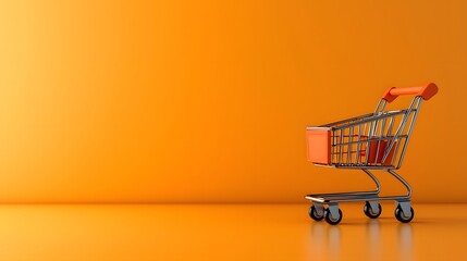 Mobile shopping cart interface for an online retail experience