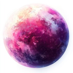 colorful, vibrant, round planet