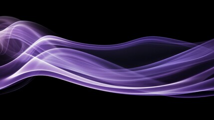 Aufkleber - Ethereal Violet Wisps Dance Gracefully in a Midnight Backdrop, Creating a Mesmerizing Visual Symphony of Light and Color That Evokes Serenity and Imagination