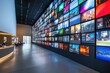© Adri - Modern media wall in a spacious hall