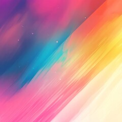 Poster - Vivid Colors Blend in a Mesmerizing Abstract Display That Evokes Emotions of Joy and Wonder Across a Gradient Sky Illuminated by Soft Light