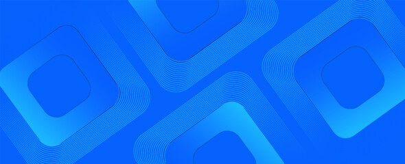 Poster - modern abstract blue background. vibrant gradient square shapes. minimalist geometric design. simple