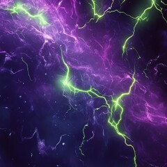 Aufkleber - Vibrant Cosmic Electric Currents Illuminate the Dark Expanse of the Universe in a Stunning Display of Colors and Energy