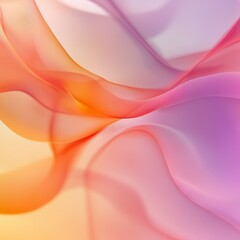 Aufkleber - Ethereal Waves of Color Dance Gracefully in a Soft Gradient, Creating a Serene and Calming Atmosphere