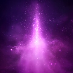 Poster - Celestial Dance of Light and Color in an Enchanting Purple Expanse, Revealing the Mysteries of the Universe at Twilight