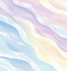 Aufkleber - Swirling Pastel Waves Create a Soothing and Abstract Atmosphere That Invites Exploration of Color and Shape at Any Time of Day