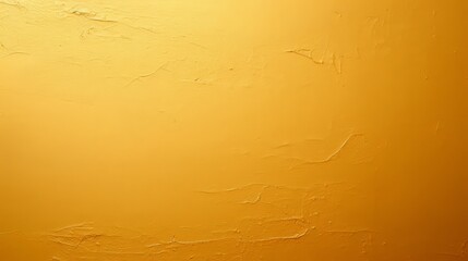 Poster - Yellow wall with a textured surface. The wall is painted with a gold color and has a rough texture