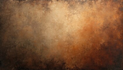Poster - Old brown background with distressed vintage grunge texture in dark earthy chocolate colors. Aged wall abstract art, worn texture, sepia canvas, stained page poster. Website design template, for