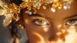 © vannet - Close-up image of a young girl with golden jewelry