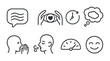 © Coosh448 - Communication and expression icons set – outline, line, visual symbols