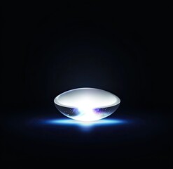 Aufkleber - Glowing, translucent lens; futuristic design