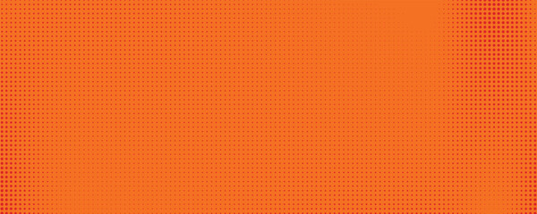 Dots halftone orange color pattern gradient texture with technology digital background. Dots pop art comics with summer background.