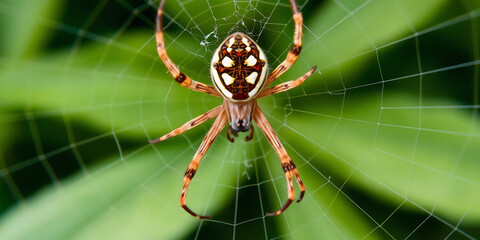 Big spider on the web