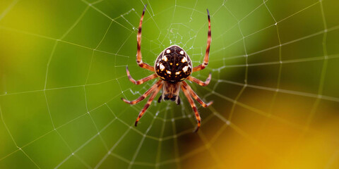 Big spider on the web
