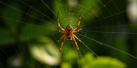 Big spider on the web