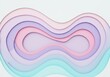 © Bruce - Abstract 3D Paper Cut Layers in Pastel Colors with Dynamic Wavy Background