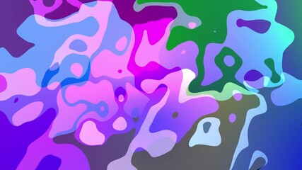 Poster - Fluid shapes with smooth gradient effect. Abstract fluid shapes in vibrant colors a dynamic and colorful digital artwork with a smooth gradient effect