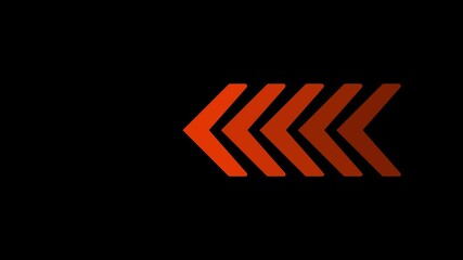 Poster - Navigating paths with directional precision. Abstract chevron arrows directional illustration on black background modern minimalist graphic design element