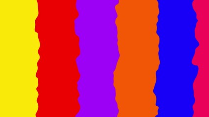 Poster - Vertical strips wave design. Abstract colorful wave pattern background with bright color palette in vertical strips ideal for modern design concepts