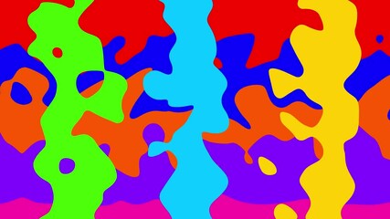 Poster - Fluid shapes and vivid hues for modern design. Abstract colorful background with fluid shapes and vivid hues modern graphic design concept for creative projects