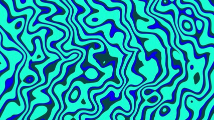 Poster - Teal and dark green liquid swirls forming fluid motion. Abstract fluid graphic design in teal blue and dark green liquid swirls creating an artistic motion background